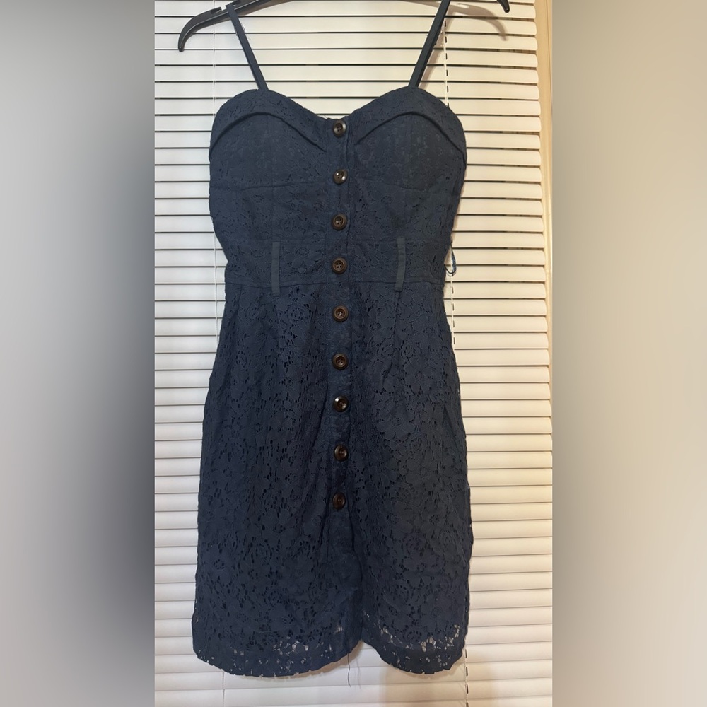Deb Navy Lace Dress